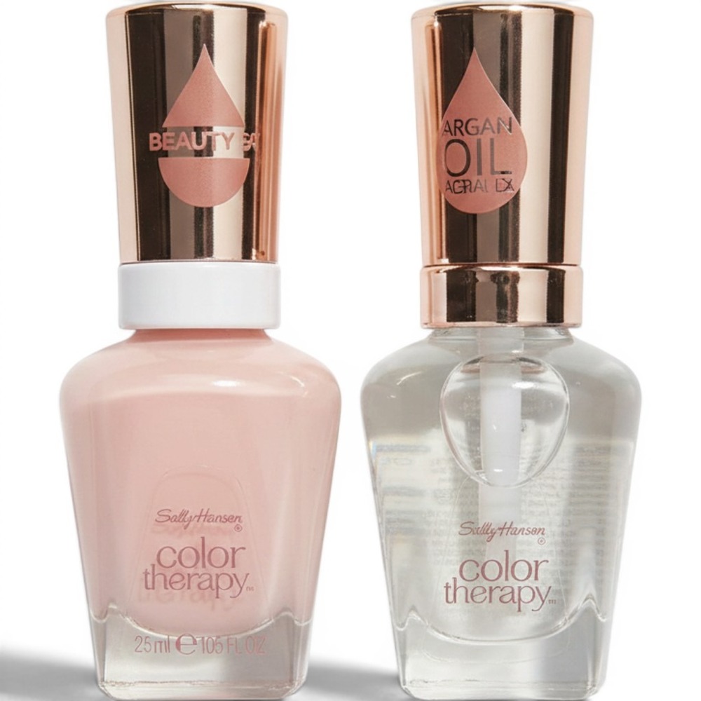 NEW Sally Hansen Nail Corrector Set Top Coat Strengthener Ridge Glossy Clear